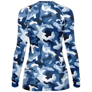 Chokefish™ Long Sleeve Rashguard Camouflage Woman's Shirt-006